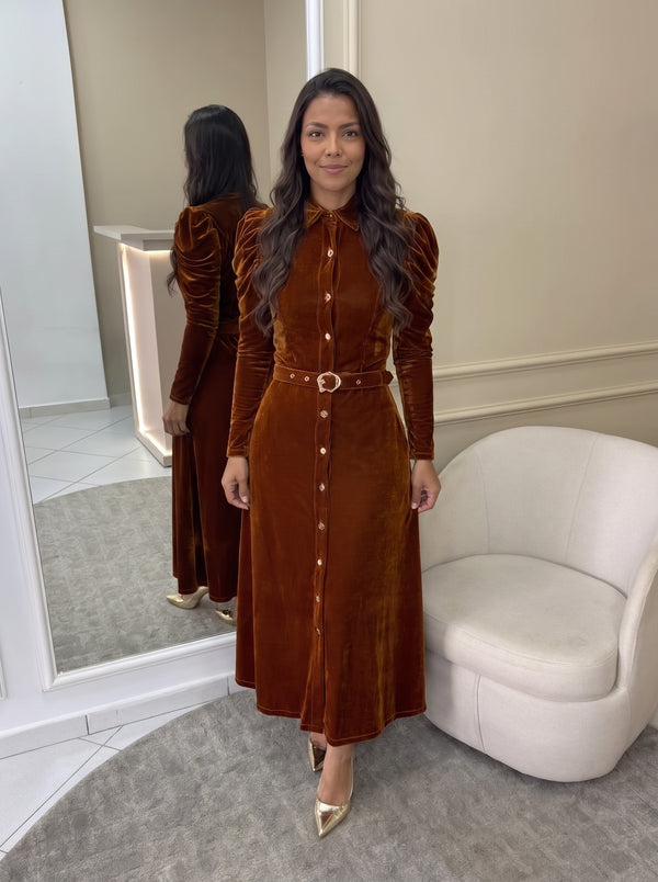 Vestido Dayana - Marrom