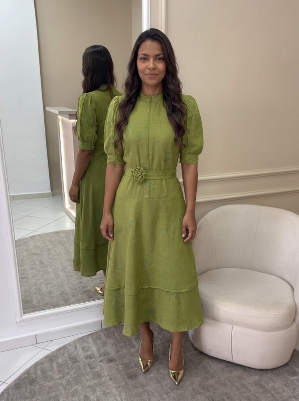 Vestido Andressa - Verde Musgo