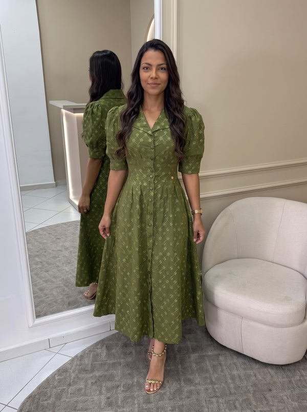 Vestido Lavínia - Verde Oliva